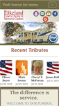 Mobile Screenshot of lakelandfuneralhome.com